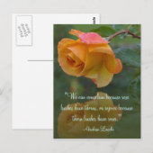 Rose Motivierend Lincoln Zitat Postkarte (Vorne/Hinten)