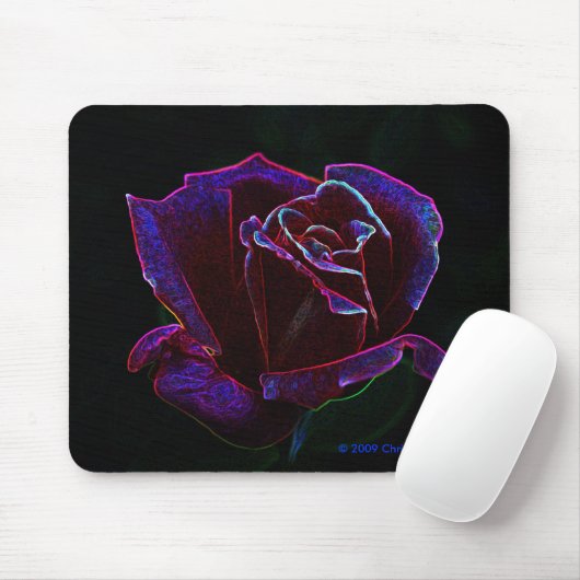 Rose Mousepad (Mit Mouse)