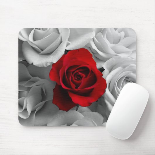 Rose Mousepad (Mit Mouse)