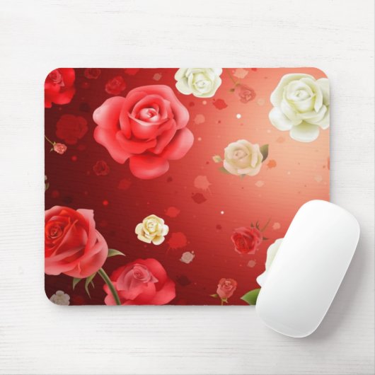 Rose Mousepad (Mit Mouse)