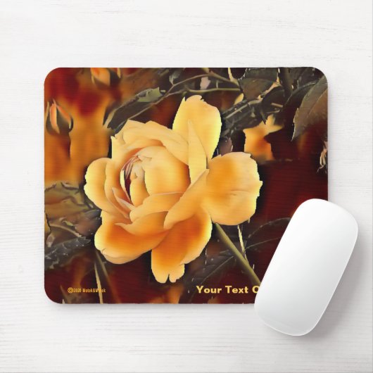 Rose Mousepad (Mit Mouse)