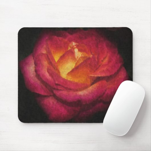 Rose Mousepad (Mit Mouse)