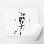 Rose Mousepad (Mit Mouse)