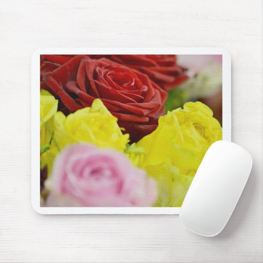 Rose Mousepad (Mit Mouse)