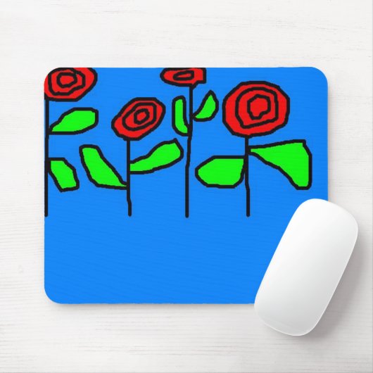 Rose Mousepad (Mit Mouse)