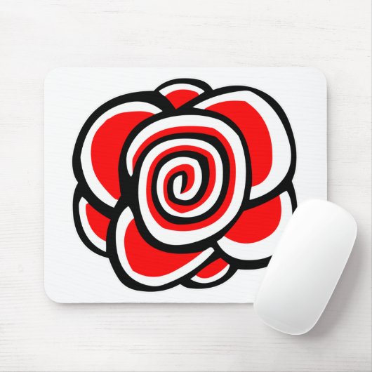 Rose Mousepad (Mit Mouse)