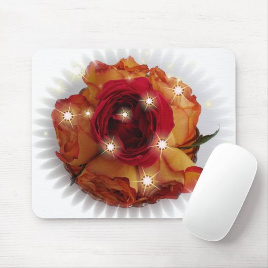 Rose Mousepad (Mit Mouse)