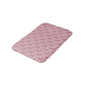 Rose Muster Bath Mat Badematte (Schrägansicht)