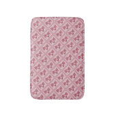 Rose Muster Bath Mat Badematte (Vorderseite Vertikal)