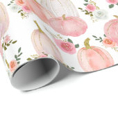 Rose Muster für Aquarellpastellfarben Pink Pumpkin Geschenkpapier (Rolleneckpunkt)
