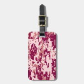 Rose Muster für digitale Camouflage Gepäckanhänger (Vorderseite vertikal)