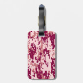 Rose Muster für digitale Camouflage Gepäckanhänger (Rückseite vertikal)