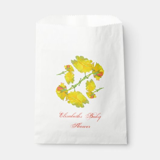 Rose Muster. Geschenktütchen (Vorderseite)