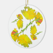 Rose Muster. Keramik Ornament (Links)