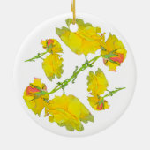 Rose Muster. Keramik Ornament (Hinten)