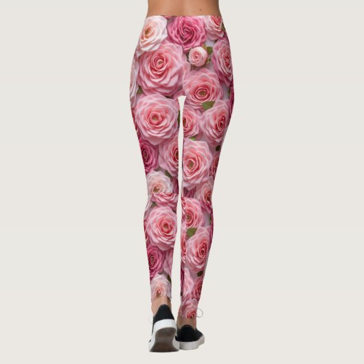 Rose Muster Leggings (Rückseite)