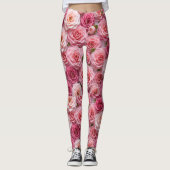 Rose Muster Leggings (Vorderseite)