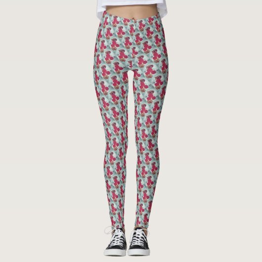 Rose Muster Leggings Design (Vorderseite)