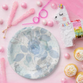 Rose Muster Luxusdesign Pappteller (Party)