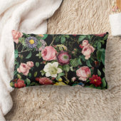 Rose Muster Rosa und Rot Lendenkissen (Decke)