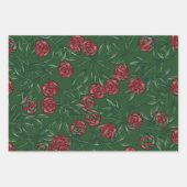 Rose Muster Rose Muster Muster Blumenkunst Blume Geschenkpapier Set (Vorderseite 3)