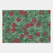 Rose Muster Rose Muster Muster Blumenkunst Blume Geschenkpapier Set (Vorderseite 2)