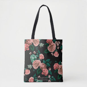 Rose-Muster Tasche