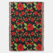 Rose Muster Zuhause Geschenke Decke (Vorderseite Vertikal)