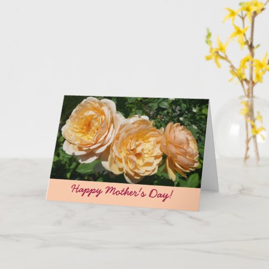 Rose Muttertagskarte Karte (Gelbe Blume)