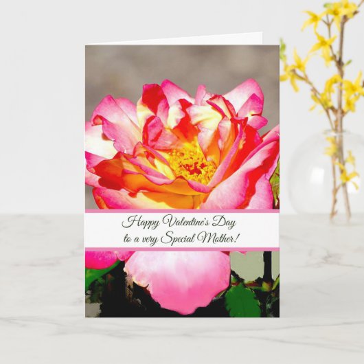 Rose Muttertagskarte Karte (Gelbe Blume)