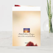 Rose Muttertagskarte Karte (Rückseite)