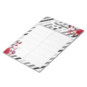 Rose n Streifen_ Klinische Reflektion Notizblock (angewinkelt)