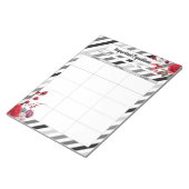 Rose n Streifen_ Wichtige Gleichungen Notizblock (angewinkelt)