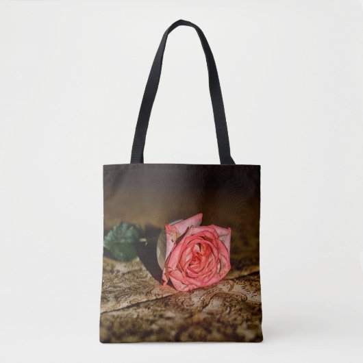 Rose Nah-up-Taschen Tasche (Vorderseite)