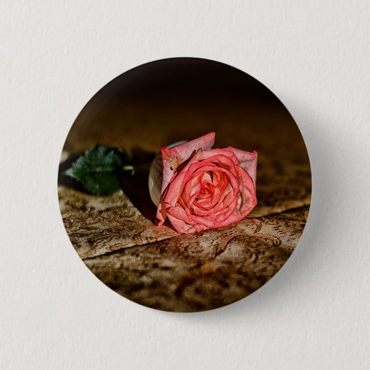 Rose Nahaufnahme-Taste Button (Vorderseite)