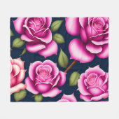 Rose Nahtlose Muster Valentinstag Fleece Leere (Vorderseite (Horizontal))