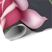 Rose Nahtlose Muster Valentinstag Wrapping Pap Geschenkpapier (Rolleneckpunkt)