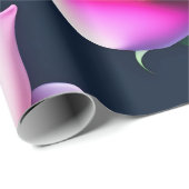 Rose Nahtlose Muster Valentinstag Wrapping Pap Geschenkpapier (Rolleneckpunkt)