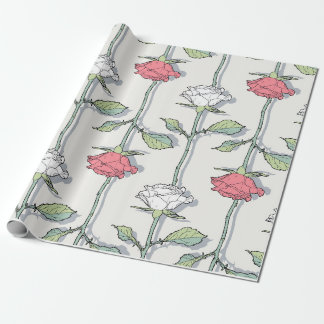 Rose nahtloses Muster Geschenkpapier