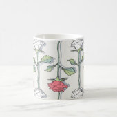 Rose nahtloses Muster Kaffeetasse (Mittel)