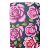 Rose Nahtloses Muster Valentinstag Badematte (Vorderseite Vertikal)