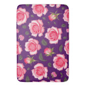 Rose Nahtloses Muster Valentinstag Badematte (Vorderseite Vertikal)