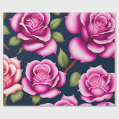 Rose Nahtloses Muster Valentinstag Geschenkpapier (Flach)