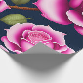 Rose Nahtloses Muster Valentinstag Geschenkpapier (Ecke)