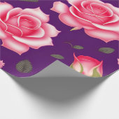 Rose Nahtloses Muster Valentinstag Geschenkpapier (Ecke)
