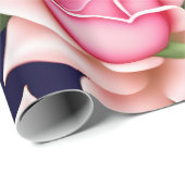 Rose Nahtloses Muster Valentinstag Geschenkpapier (Rolleneckpunkt)