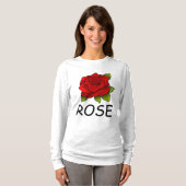 ROSE NAME T - Shirt, ROT T-Shirt (Vorne ganz)