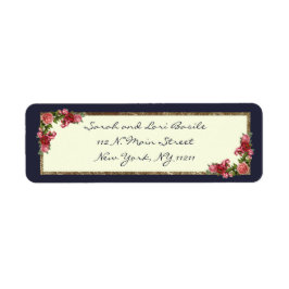 Rose Navy Blue und Gold Sweet 16 Einladungen