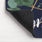 Rose Navy personalisiert Mouse Pad Geometric Garde Mousepad (Ecke)