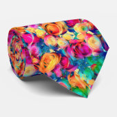 Rose Neck Tie Krawatte (Gerollt)